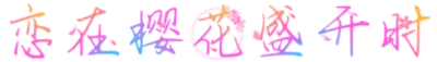 恋在樱花盛开时