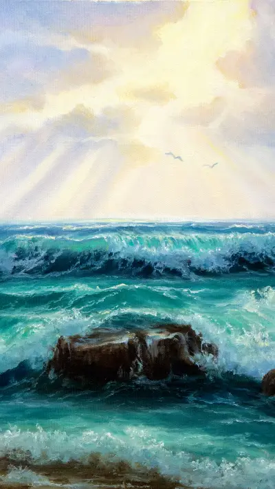 波涛汹涌-拍信图库