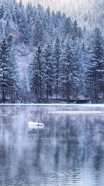 雪后的九寨沟 