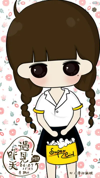 小希遇见昨天（多锁屏.自由桌面.音乐界面）