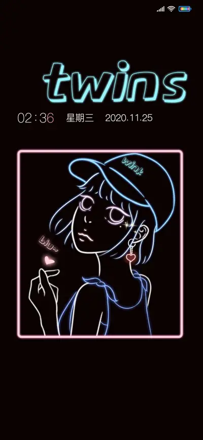 霓虹灯下酷女孩