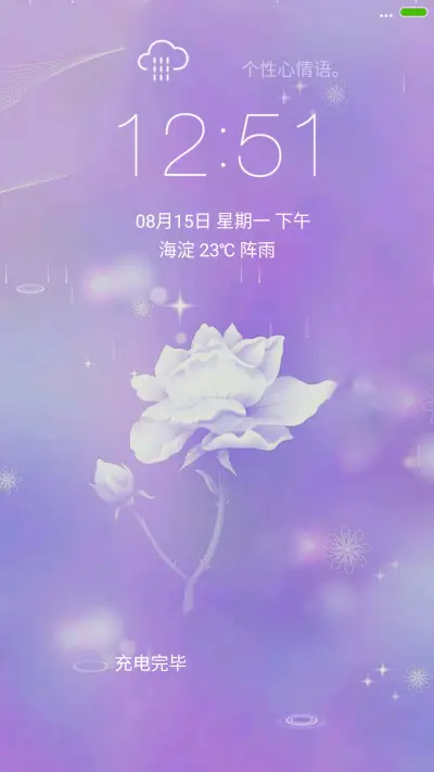 紫色蔷薇（4D动态流星下雨）