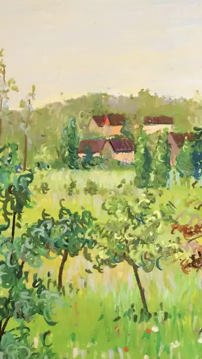 路正先的油画棒写生