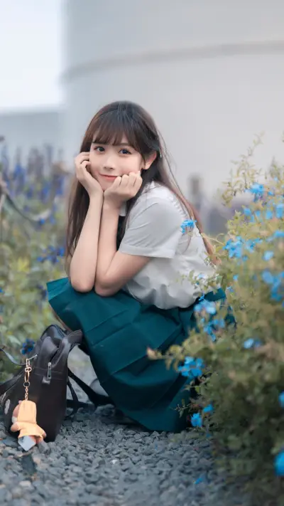 清纯与气质并存的女孩