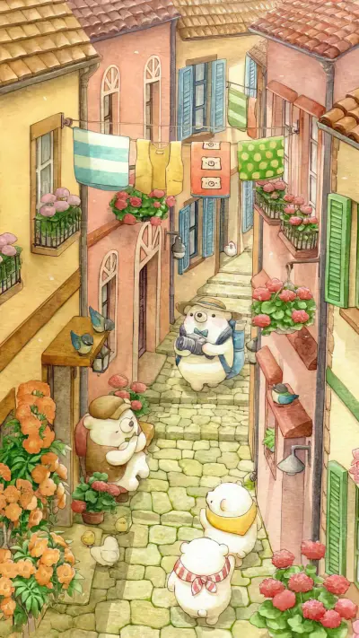 小白熊的日常生活-锐景创意