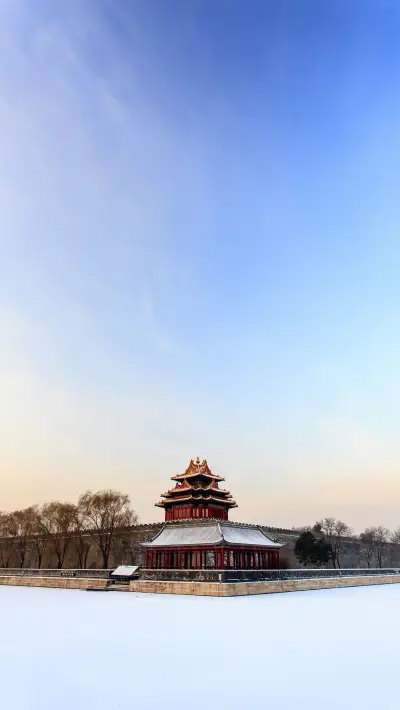 雪落故宫-视觉中国