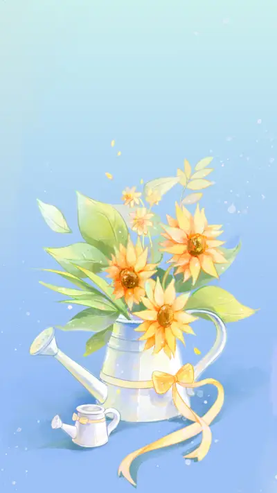 向日葵盛开的时候