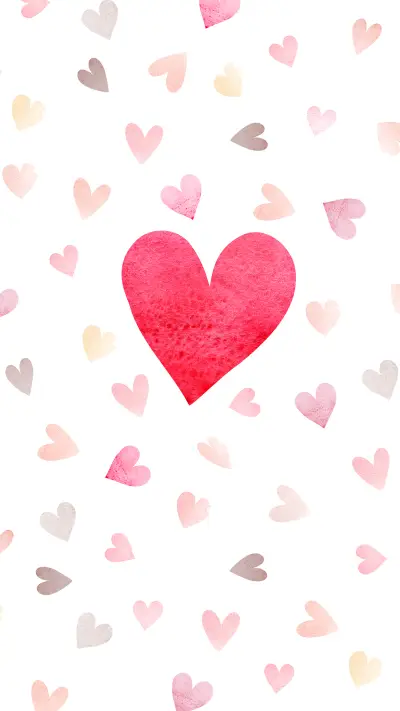 水彩爱心-锐景创意