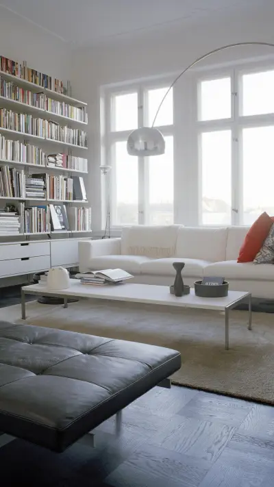 客厅不看电视！看书？