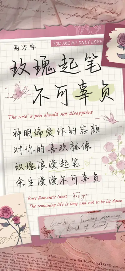 玫瑰起笔不可辜负 - Screenshot 1