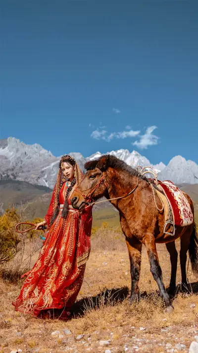 新疆美女的异域风情