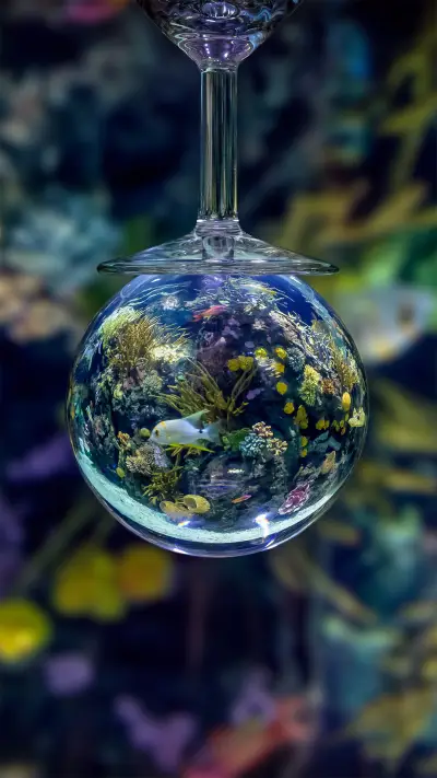 唯美浪漫水滴好看壁纸-锐景创意