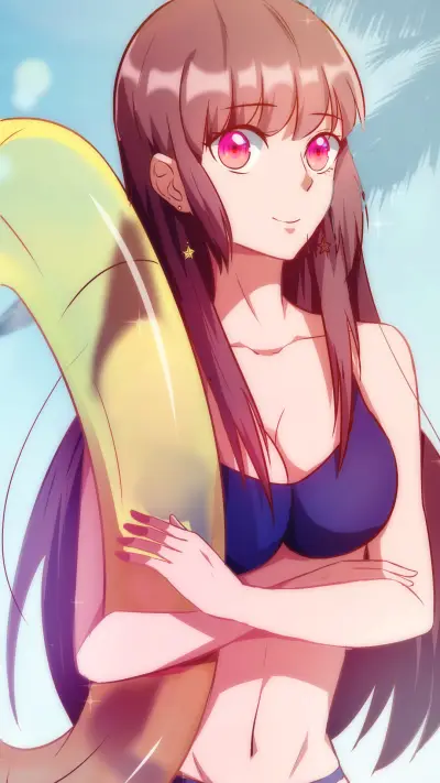 泳装二次元少女-仟绘动漫